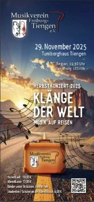 "Klänge der Welt - Musik auf Reisen" Herbstkonzert Musikverein Freiburg Tiengen 29.11.25