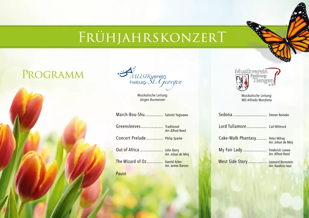 Frühjahrskonzert Doppelkonzert Musikverein Freiburg Tiengen Freiburg St.Georgen