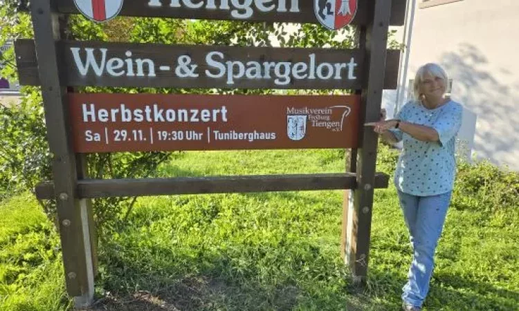Musikverein Freiburg Tiengen neue rtseingangsschilder Ortseingangs tafeln Veranstaltungshinweise